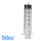 プラスチックシリンジ　チップなし　50cc