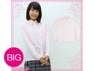 長袖シャツ単品 色:ピンク sizeBIG