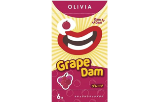 オリヴィア　ナチュラルラテックスダム　グレープ　6枚入