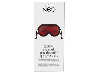 NEO　見えるアイマスク（赤）サイズ調節アジャスター付き
