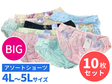 【在庫限り】【4L-5Lサイズ】フルバックショーツ10枚入り　アソートセット