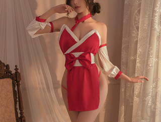 まぐはひ着物　姫巫女様の舞装束　レッド